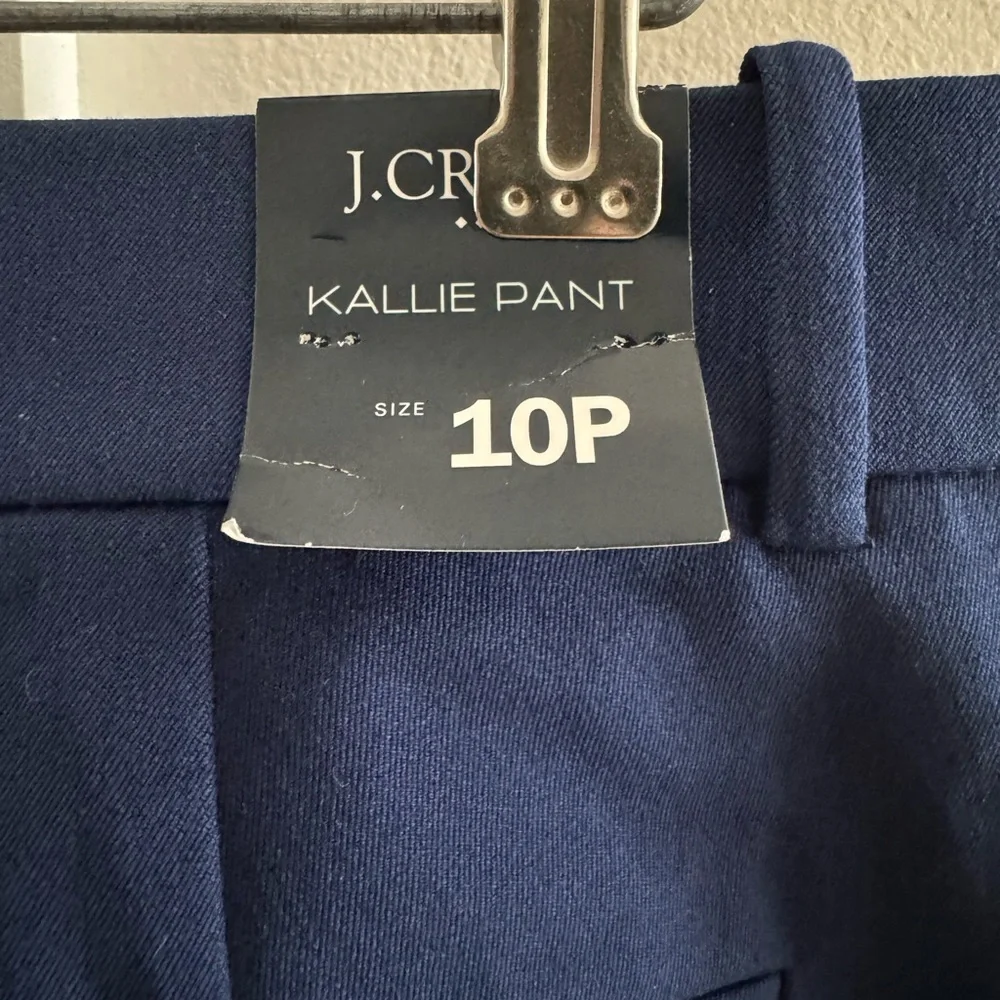 J. Crew Kallie Women's‎ Straight Leg Navy Pants NWT 10P